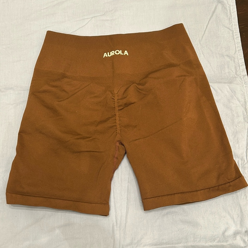 Women's Brown Aurola Athletic Shorts